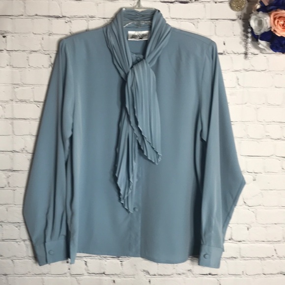 Yves St. Clair Tops - Vintage Yves St. Clair button down necktie top